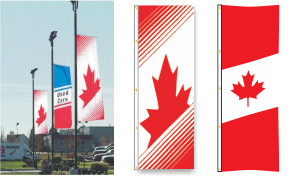 Acid Dyed Canadian Flags