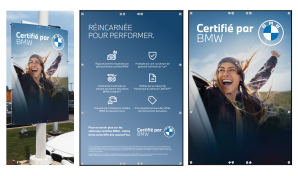 Affiches pour poteau Série Certifiée BMW