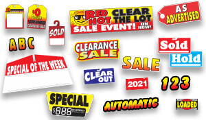Auto Sale Plates, Tags & Decals