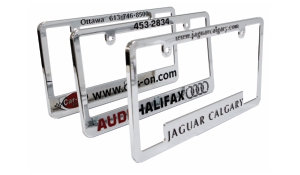 Chrome Plated Plastic Licence Plate Frames