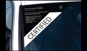 Mercedes-Benz Certified Corner Decals