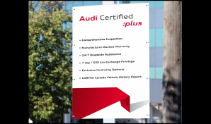 Audi Certified :plus Coroplast Pole Signs