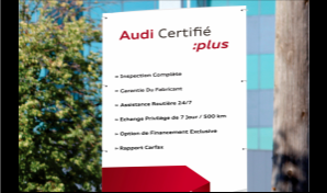 Audi Certifié :plus Affiches Coroplast