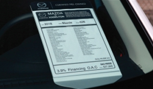 Mazda CPO Dashmaster Information Display