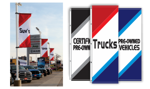 Duro-Colour Sublimated Heavyweight Dealership Flags