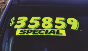 Windshield E-Z Lettering Decals
