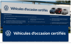 Bannières extérieures Volkswagen certifiés