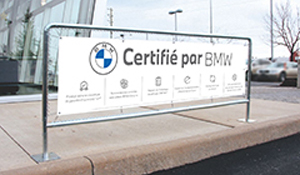 Bannières extérieures Série Certifiée BMW