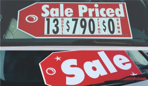 Gigantic Windshield Red Tag Pricing Kits and Signs