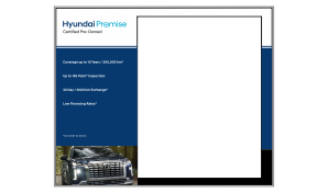 Hyundai Promise CPO Magic Cling Info Holder