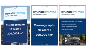 Hyundai Promise CPO Pole Signs