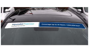 Hyundai Promise CPO Windshield Topper Decals