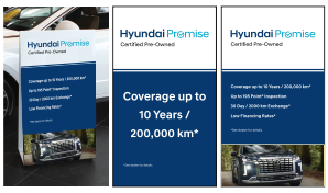 Hyundai Promise CPO A-Frame Showroom Sign