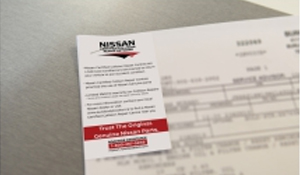 Nissan Collision & Repair Invoice Card