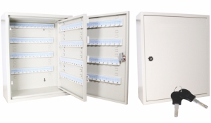 Key Cabinet with Adjustable Hook Rows