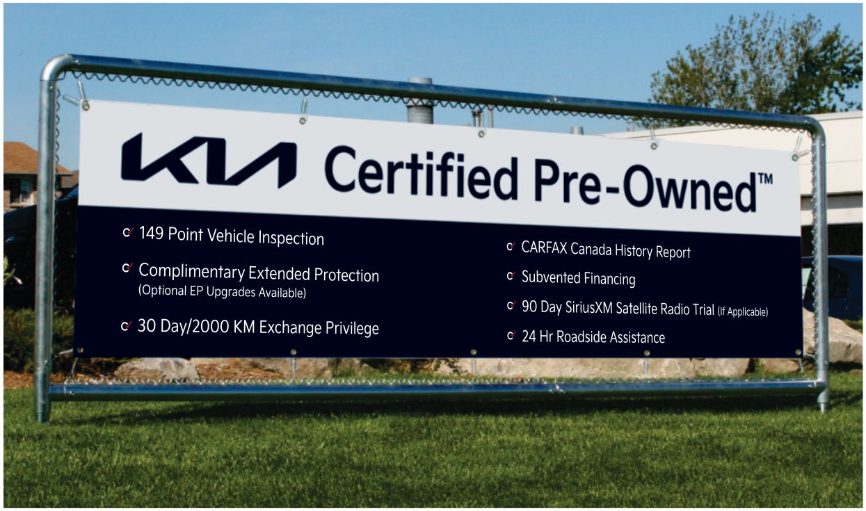 Kia CPO Exterior Banners