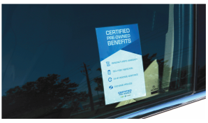 GM Certified Pre-Owned Magic Cling Decal