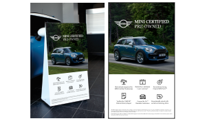 Mini CPO Showroom Signs