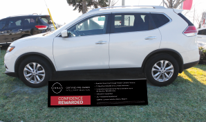 Nissan CPO Ground Sign for Internet Advertising