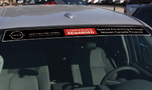 Nissan CPO Windshield Topper Decals