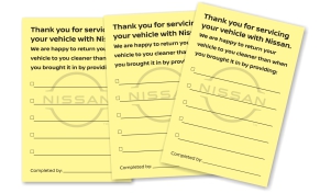 Nissan Service Post-it Notes