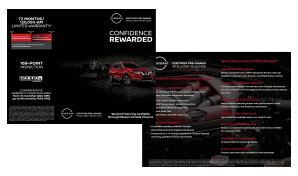 Nissan CPO Tri-Fold Brochures