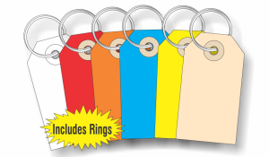 Paper Key Tags with Ring