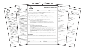 Acura Certified Checklists & Supplies