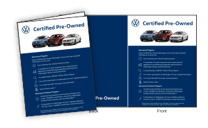 Volkswagen CPO Presentation Folders