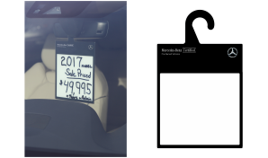 Mercedes-Benz Certified Dry Erase Mirror Tags