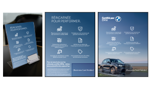 Support de bureau Série Certifiée BMW avec porte-cartes