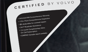 Certified by Volvo Windshield Corner-Cals