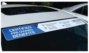 GM Certified Pre-Owned Windshield Topper Decals