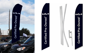 Kia CPO Swooper Flags