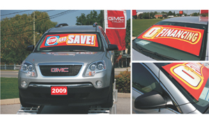 Reusable Windshield Banners