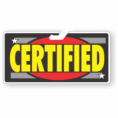 Hot Spot Rear-View Mirror Signs - Certified