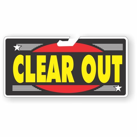 Hot Spot Rear-View Mirror Signs - Clear Out