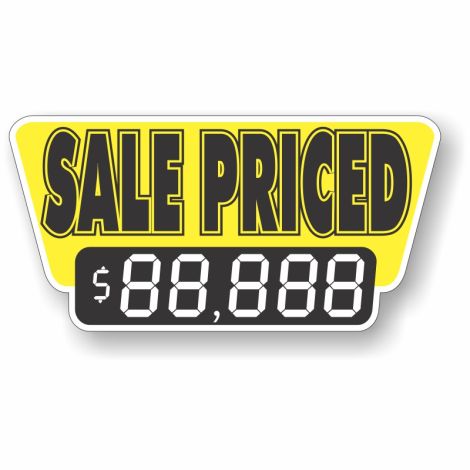 Sale Priced - Vinyl Windshield Pricing Signs