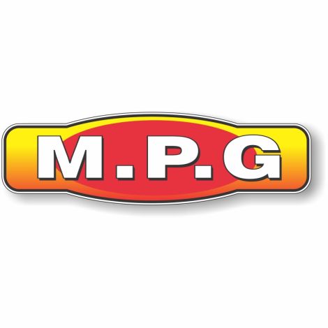 Magnetic Slogan - M.P.G - Red/Yellow - 17" x 5"