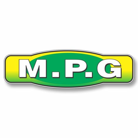 Magnetic Slogan - M.P.G - Green/Yellow - 17" x 5"