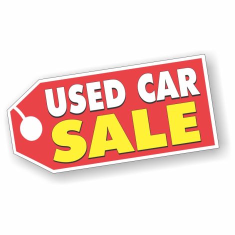 Used Car Sale - Red Tag Windshield Stickers