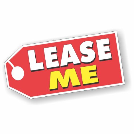Lease Me - Red Tag Windshield Stickers