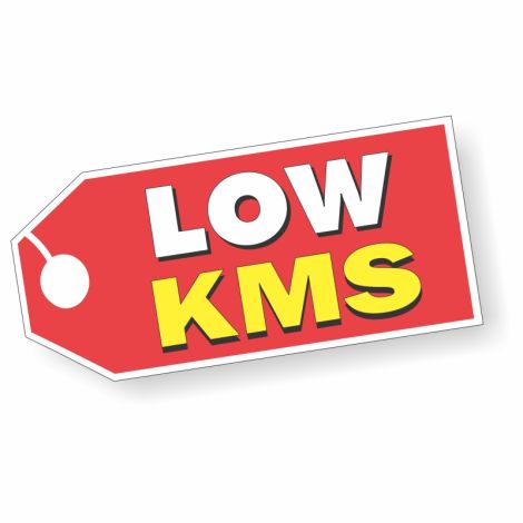 Low KMS - Red Tag Windshield Stickers