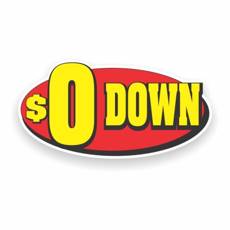 $0 Down - AutoSold Windshield Decals