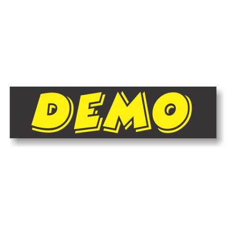 Sticky Back Slogan Decals - Demo (3 Pack)