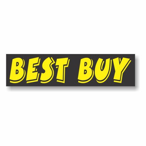 Sticky Back Slogan Decals - Best Buy (3 Pack)