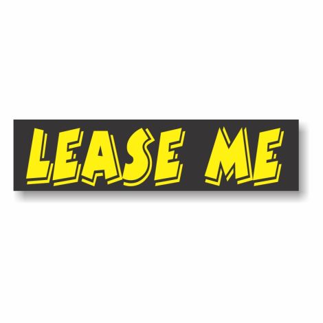 Sticky Back Slogan Decals - Lease Me (3 Pack)