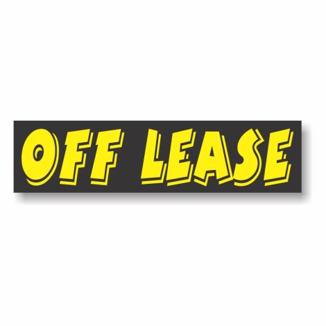 Sticky Back Slogan Decals - Off Lease (3 Pack)