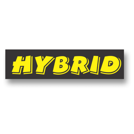 Sticky Back Slogan Decals - Hybrid (3 Pack)