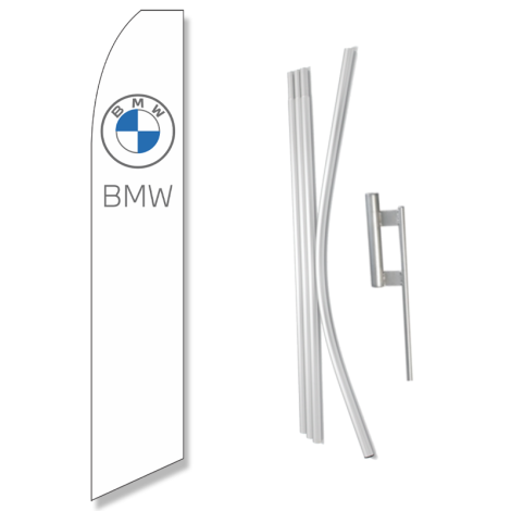 BMW Swooper Flag & Ground Spike Kit